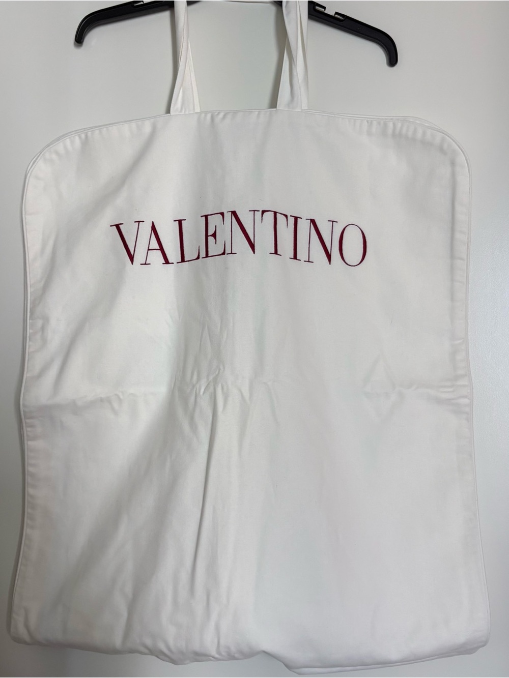 Valentino travel garment bag with embroidered logo